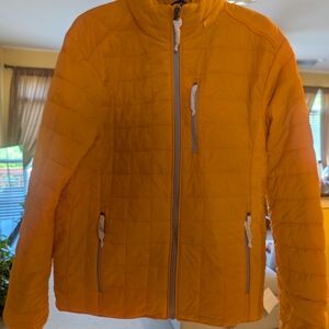 Cutter & Buck Men's Bright Yellow Puffer Jacket